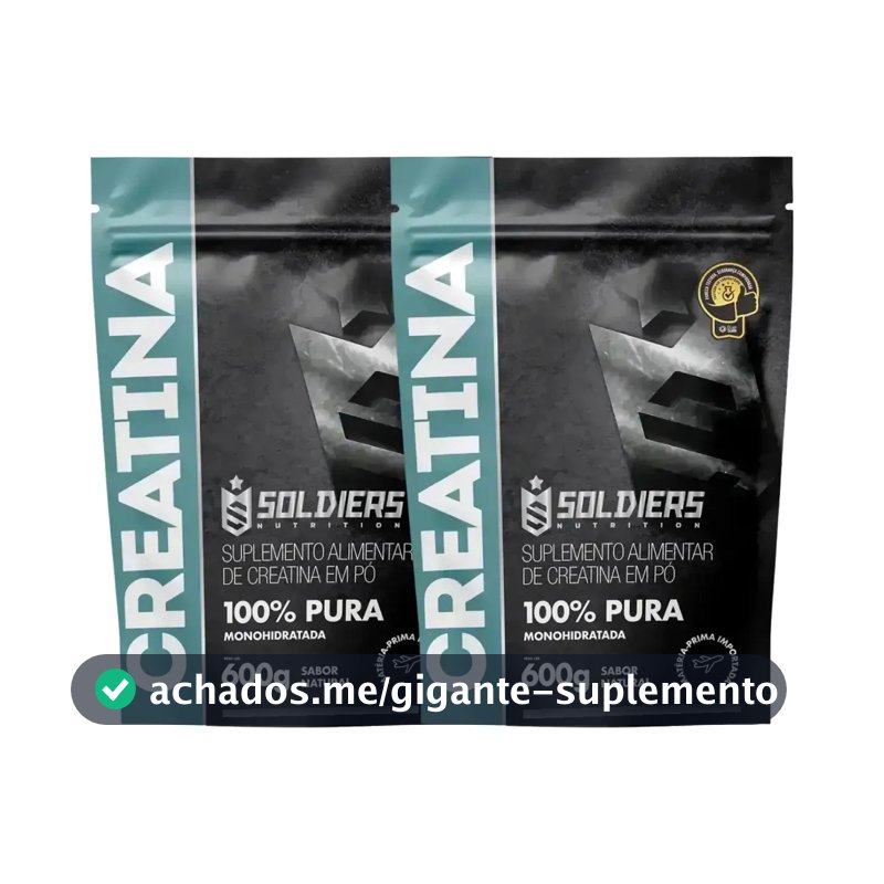 Creatina Soldiers Nutrition em pó Sem sabor x 1.2kg 2 un