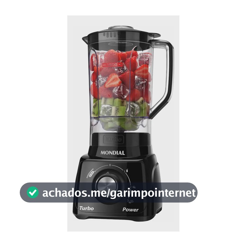 Liquidificador Turbo Power Mondial 550W - L-99 FB