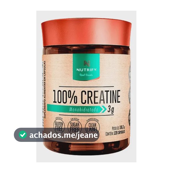100% Creatine - Nutrify 120 cápsulas
