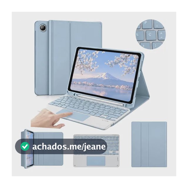 Capa Para Samsung Tab A9 Plus (11 ) Com Abnt2 Teclado Touch