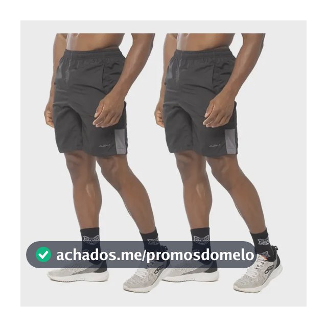 Kit 2 Bermudas Square Masculinas Dry Academia Alpha
