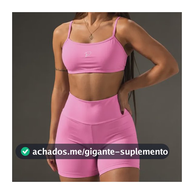Diasp Conjunto Fitness Poliamida Roupa Academia Blackout