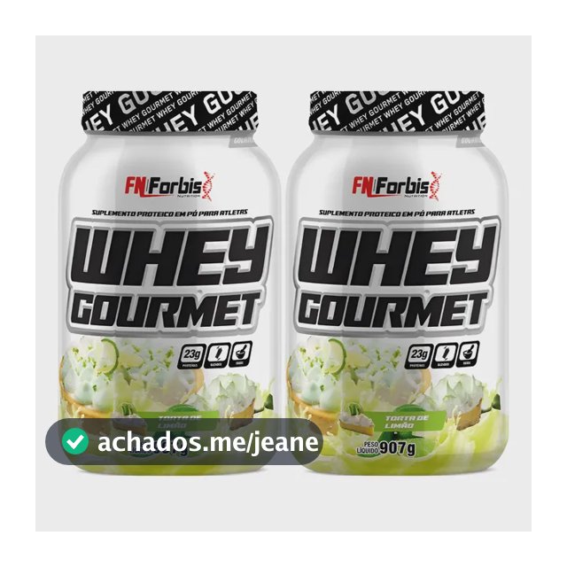 Kit 2x Whey Protein Gourmet 907g Pote - Fn Forbis Nutrition