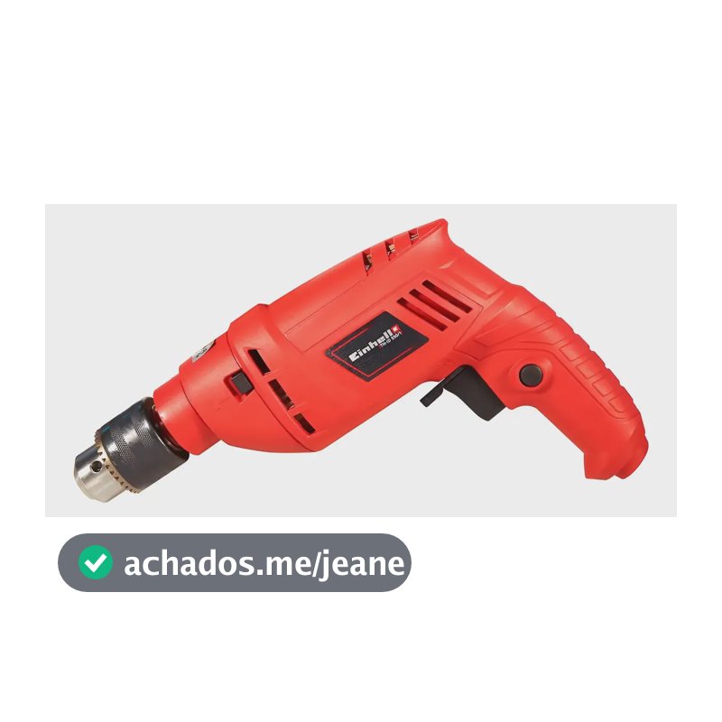 Furadeira De Impacto Einhell Profissional Madeira Metal 550w Vermelho 127v