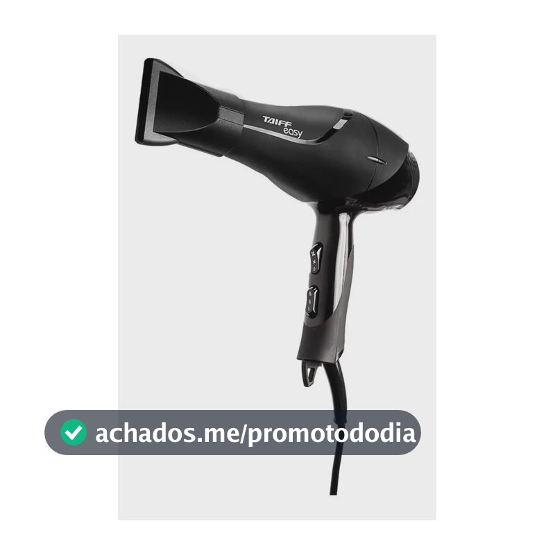 Secador De Cabelos Motor Ac Profissional Easy 1700w Taiff Preto