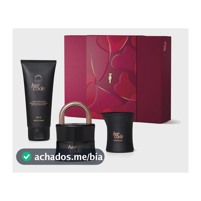 O Boticário Her Code Kit Presente (3 Itens)