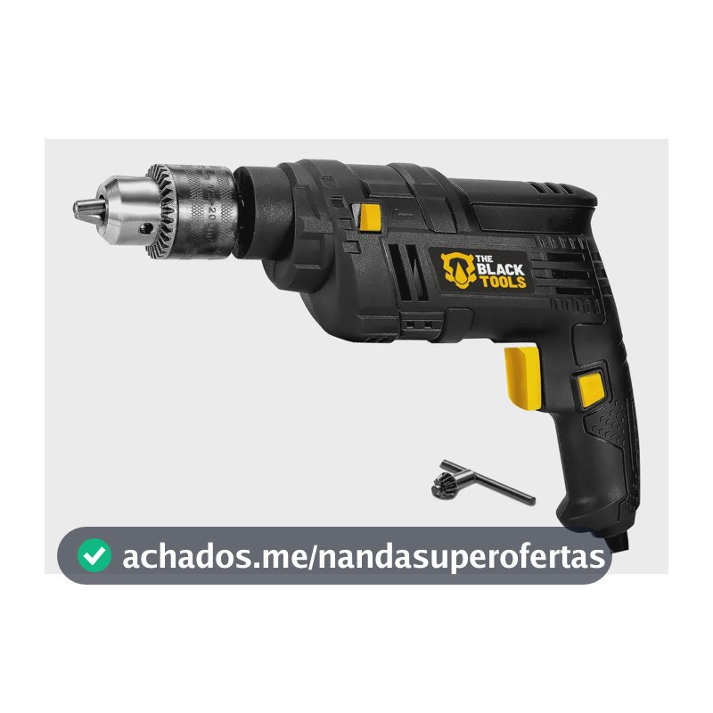 Furadeira Elétrica De Impacto 550w 3/8 10mm Profissional Tbf550 The Black Tools