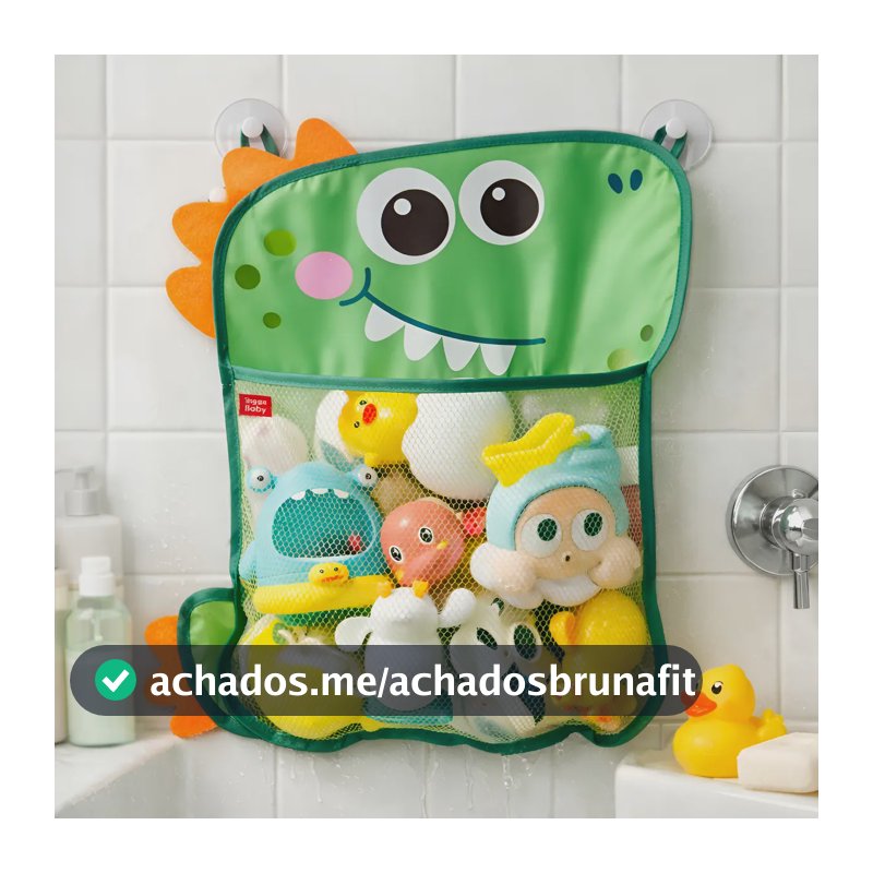 Cesto Organizador Brinquedos Infantil Banheiro Porta Treco Dinossauro