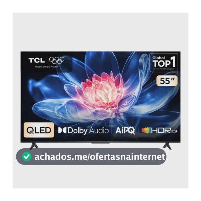 Smart Tv Tcl 55 Polegadas Qled 4k T6c Wifi Bluetooth Google Tv Tela Hva E Hdr10+ 55t6c