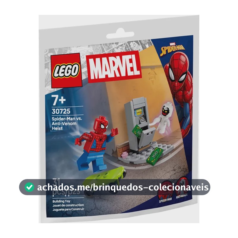 LEGO Marvel 30725 Homem-Aranha Vs Antivenom Heist 31 peças 31 Homem-Aranha