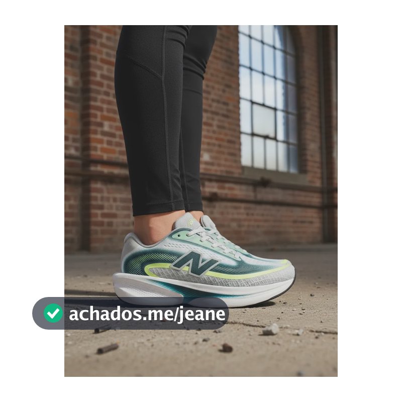 Tênis New Balance Fresh Foam Ellipse Running Original Verde Liso 36 Br