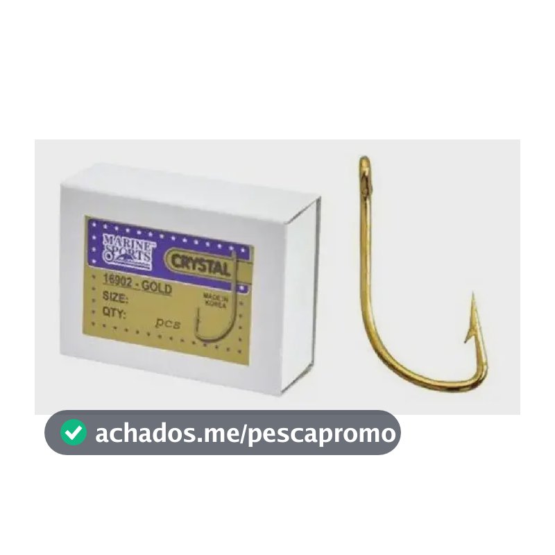 Anzol Caixa Pesca Marine Crystal 16902 N 1 Com 100 Peças
