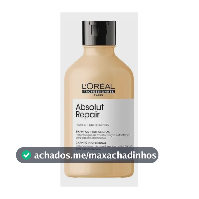Shampoo Absolut Repair Gold Quinoa 300ml Loreal Profissional