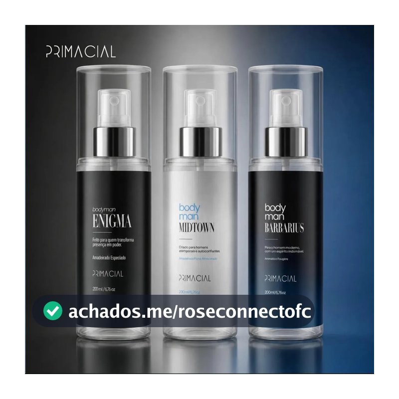 Kit Body Splash Masculino Barbarius + Enigma + Midtown 200ml