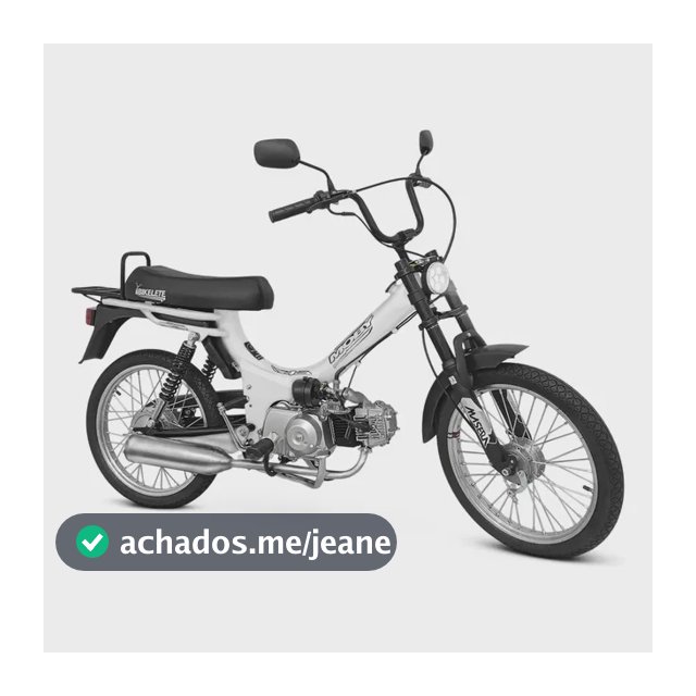 Moby 4 Tempos Bikelete 4 Marchas Cor Branco