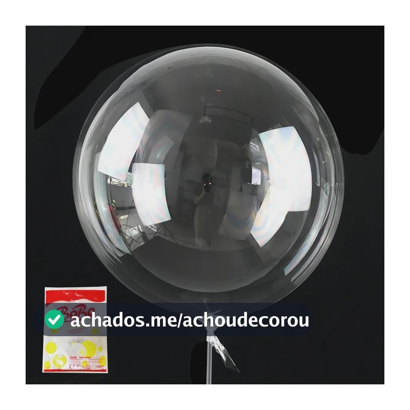 Balão Bubble Transparente 18 Polegadas 45cm Top Kit C\50