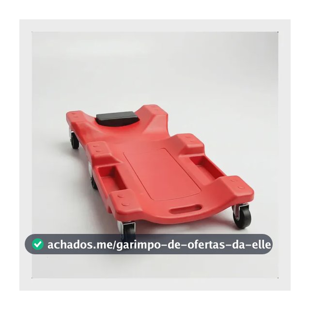 Carrinho Vermelho Esteira 150kg Para Mecanicas Com Encosto
