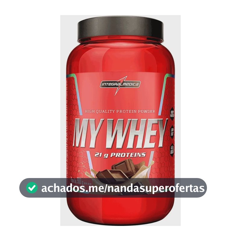 My Whey Shake De Chocolate 900g Integralmédica Whey Protein 21g Proteína BCAA Aminoácidos Suplemento Alimentar Ganho Massa Muscular Hipertrofia Recuperação Pós Treino Low Carb Rápida Absorção