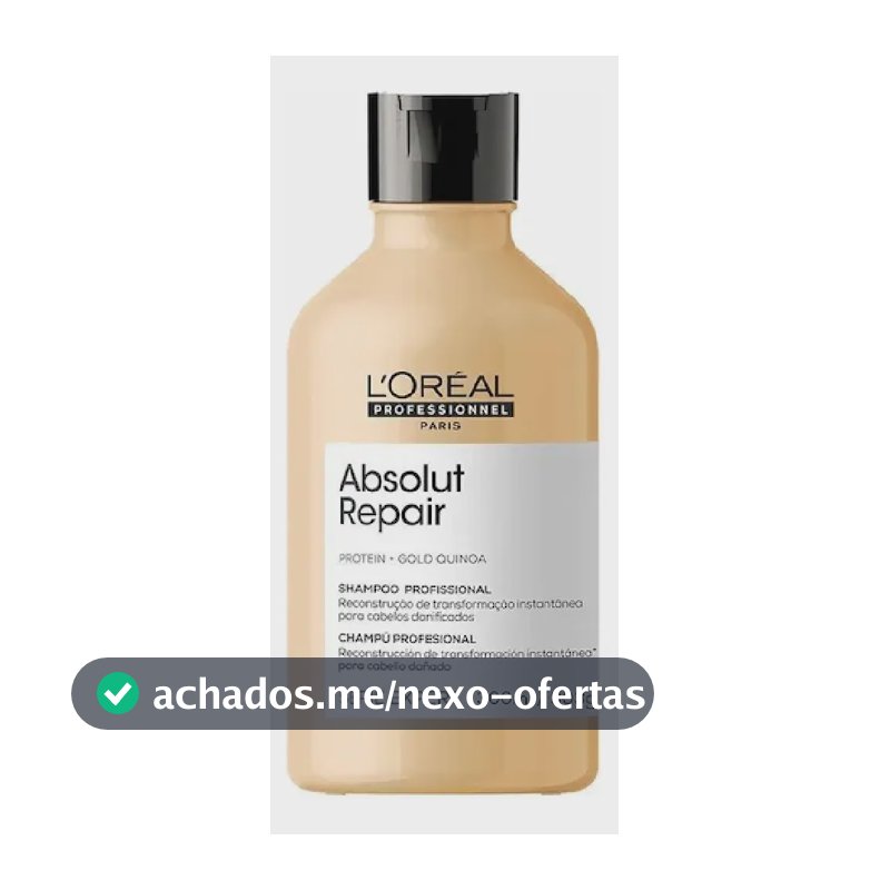 Shampoo Absolut Repair Gold Quinoa 300ml Loreal Profissional