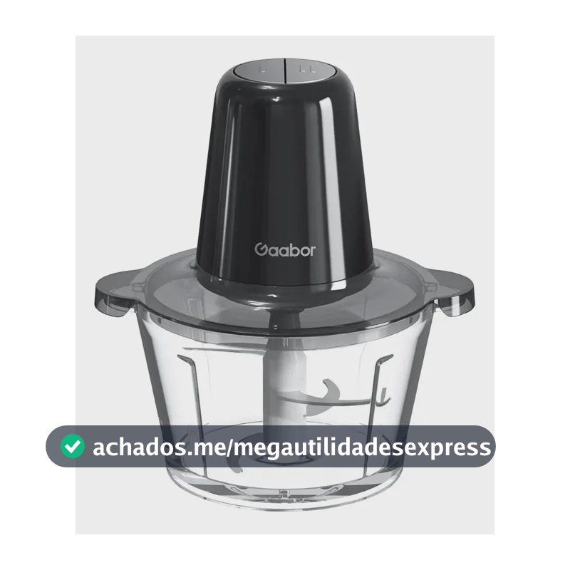 Gaabor Processador 300w 2l Vidro 4 Lâminas Mg-15m02a Cor Preto