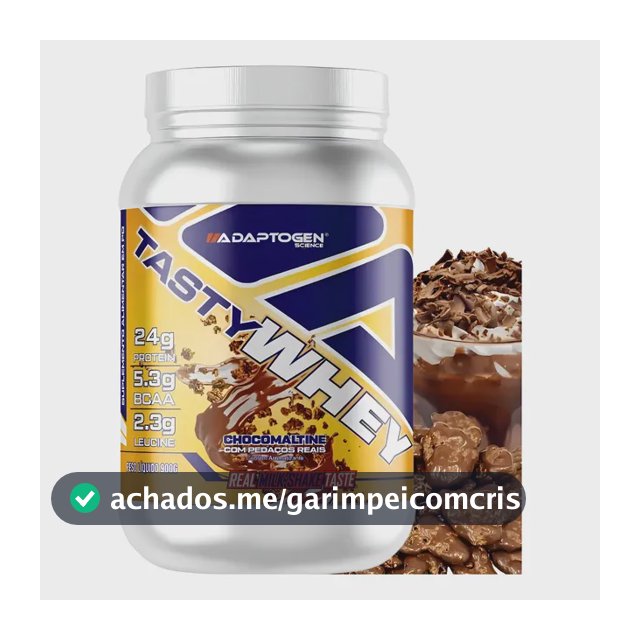Suplemento Tasty Whey 3w Gourmet Whey Protein Adaptogen Scie Choco Maltine