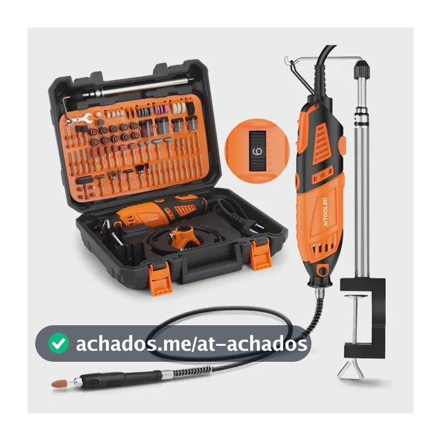 Micro Retifica Profissional Aitoolzo 600w 202 Peças+suporte 110v 60 600 W
