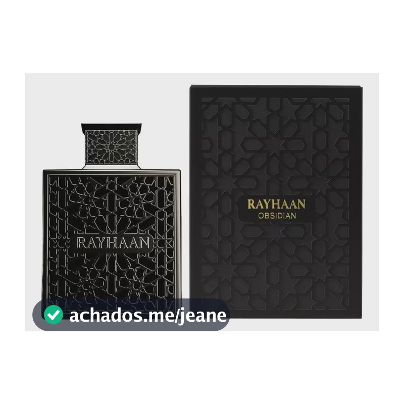 Perfume Rayhaan Obsidian Masculino 100ml Eau De Parfum