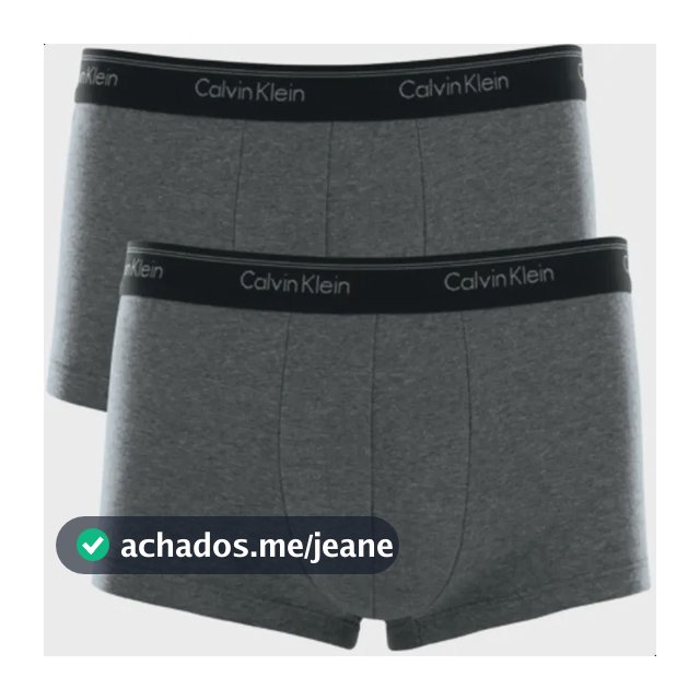 Kit 2 Cuecas Calvin Klein Boxer Low Rise Trunk Cotton Adulto