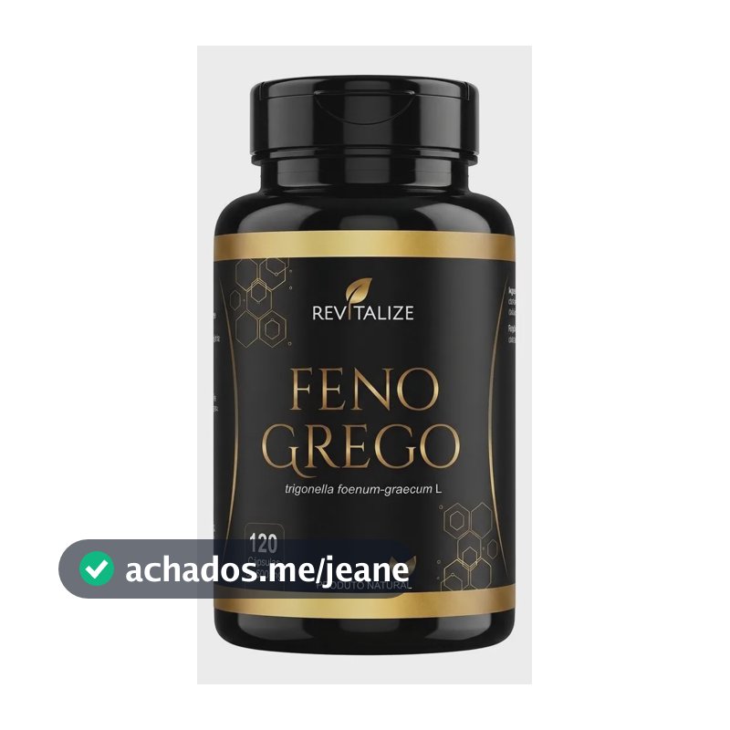 Feno Grego - 120 Capsulas 500mg 100%puro Revitalize Neutro