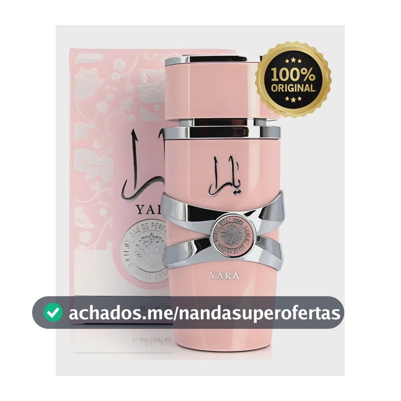 Perfume Árabe Feminino Yara Lattafa Eau De Parfum 100 Ml Original Lacrado