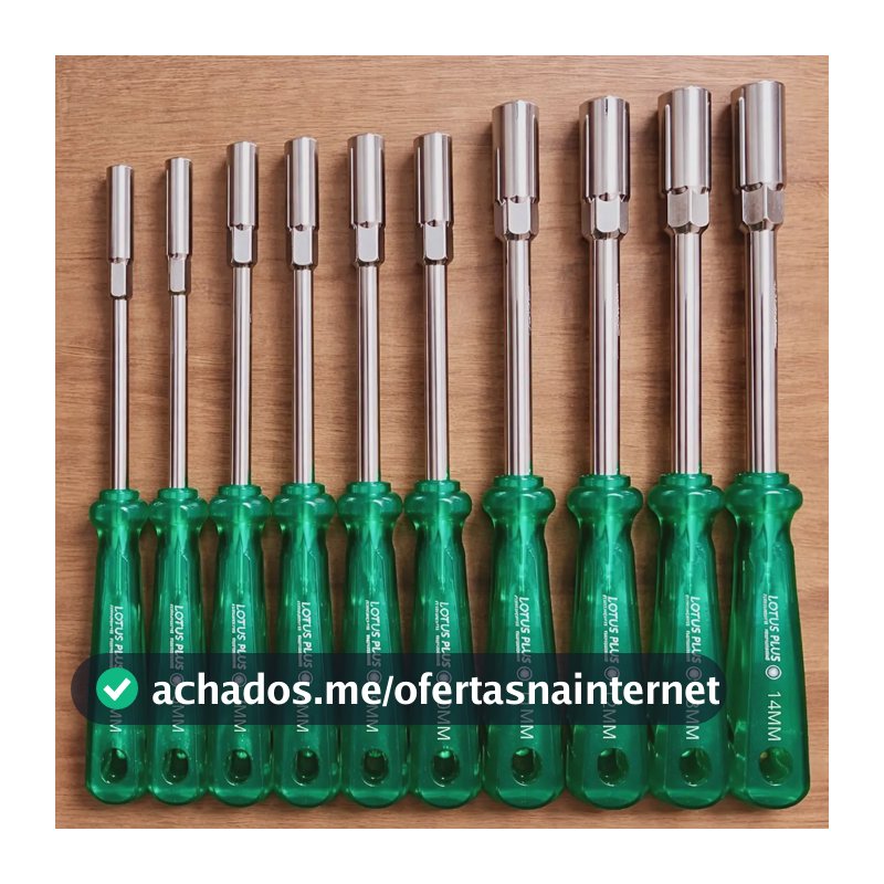 Kit Jogo Chave Canhão 10 Peças 5 A 14mm Cromo Vanádio Lotus
