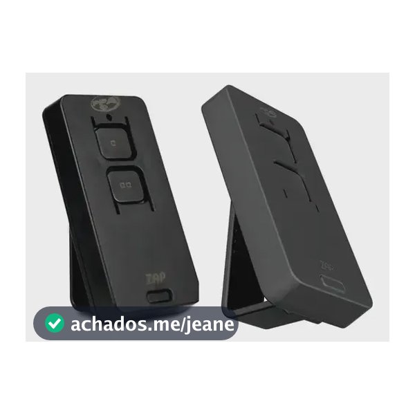 Kit 2x Controle Ppa Zap Pop 433 Dupla Tecnologia Cor Preto