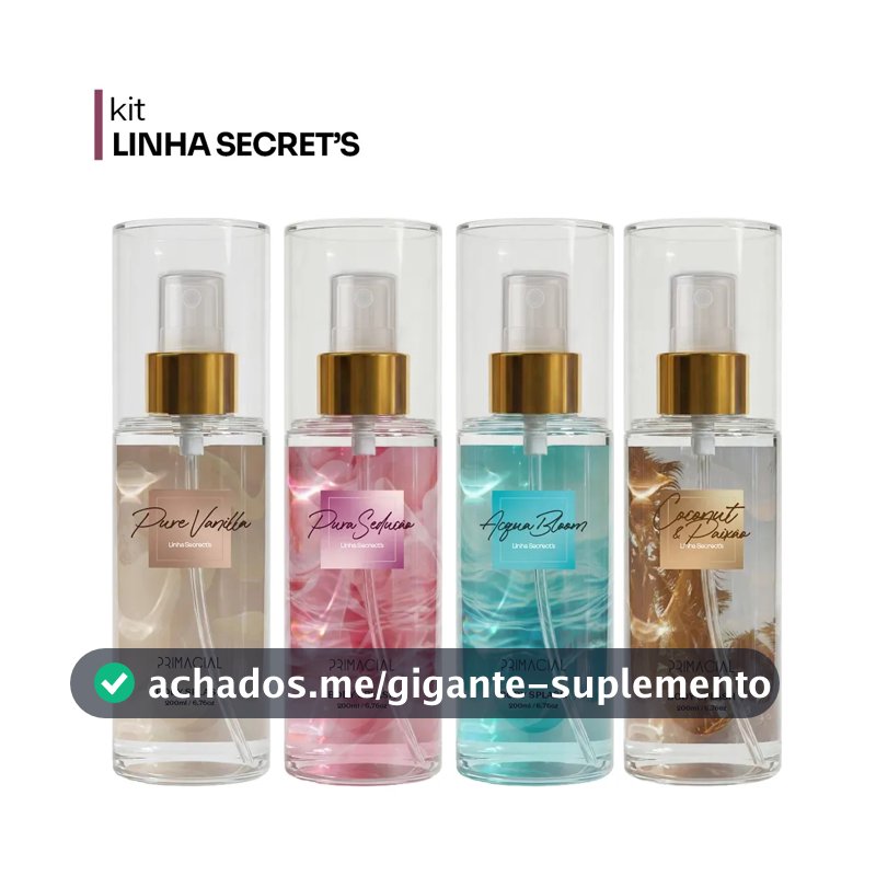 Body Splash Feminino Linha Secrets By Primacial