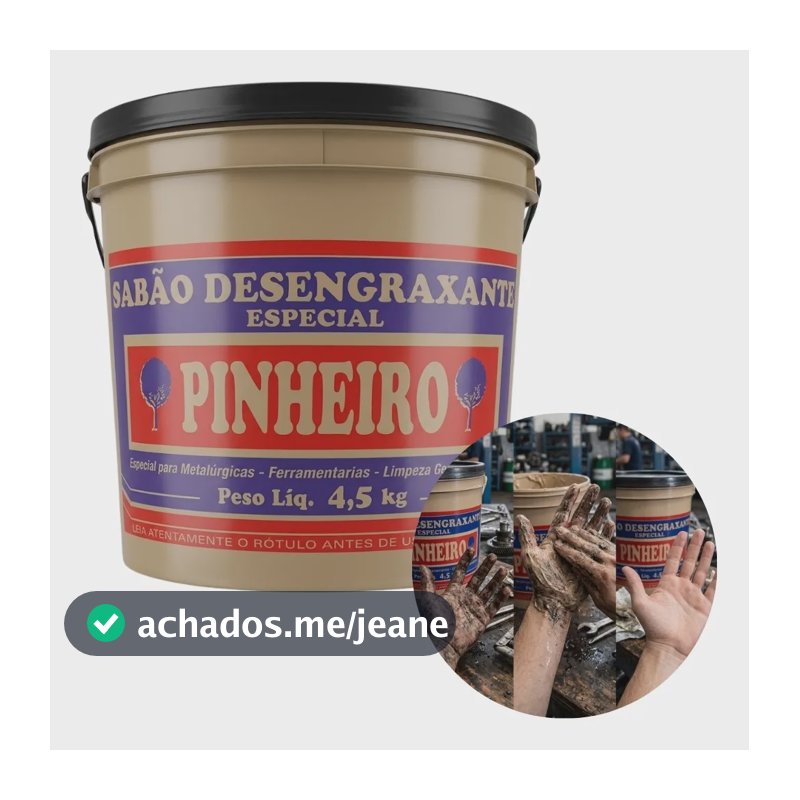 Desengraxante Pasta Limpeza 4,5kg Mecânica Metalurgica