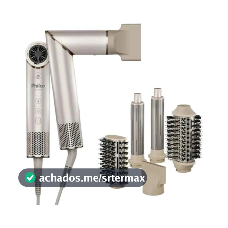 Secador De Cabelos Philco psc3500 4 Em 1 dobrável motor bldc Prateado