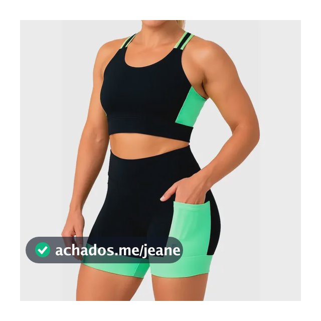 Conjunto De Shorts E Top Nadador Para Corrida Sustentação