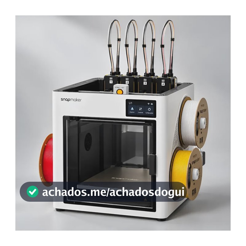 Impressora 3d Snapmaker U1 Multimaterial 4 Cabeçotes Kit Top