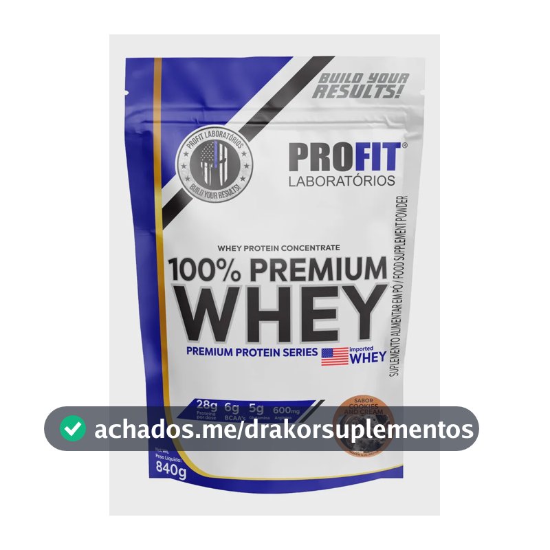 Proteína ProFit Laboratórios Elite Series 100% Premium Whey em pó sabor Cookies and cream x 840g