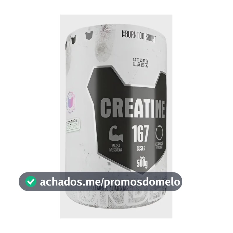 Creatina Monohidratada 100% Pura Under Labz Creatine 500g Sabor Sem Sabor