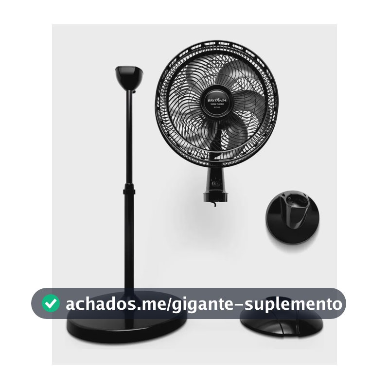 Ventilador de Coluna Britânia 6 Pás 160W Maxx Force BVT44A