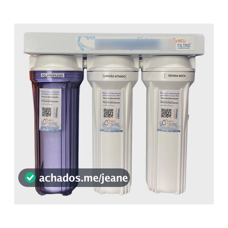 Filtro Deionizador Desmineralizador Aquário Laboratório Branco Br/tr
