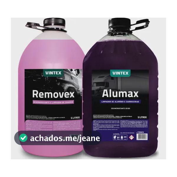 Kit Shampoo Limpeza Motor Roda Chassi Alumax Removex Vonixx