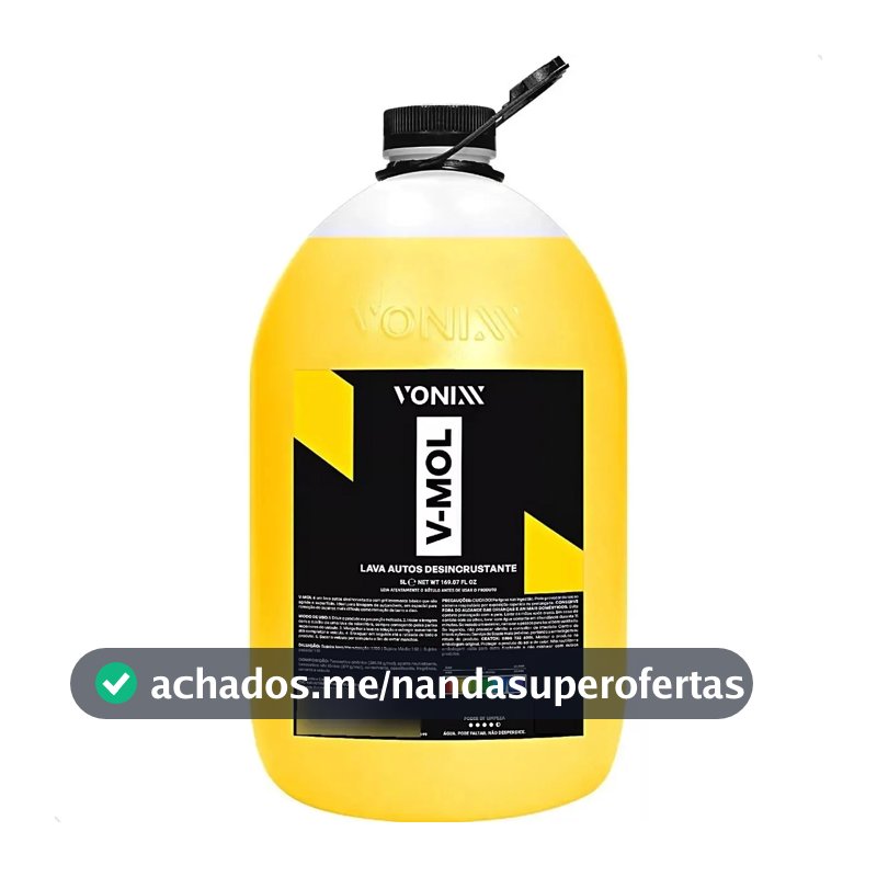 Vonixx V-Mol 5L Desengraxante Automotivo Remove Lama Graxa