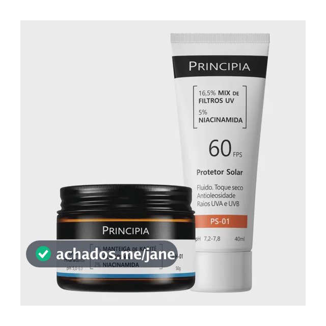 Principia Kit Hidratação E Proteção Facial Ch-o1 + Ps-01 Todo Tipo De Pele Dia/noite