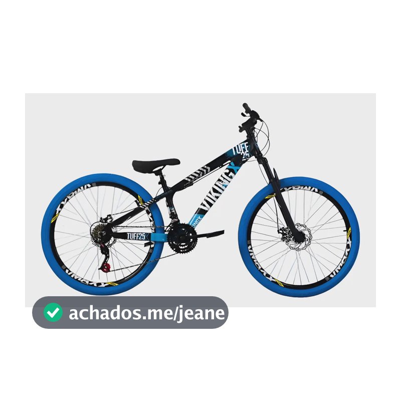 Vikingx Preto Azul Do Grau Com Pneu Azul E Rodas Vmaxx Preto 13
