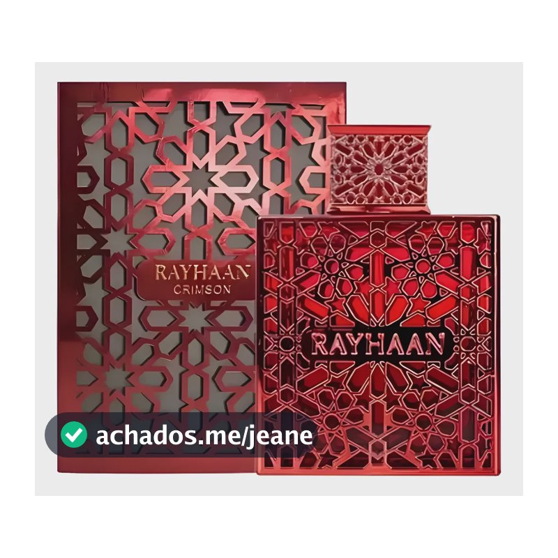 Rayhaan Crimson Eau De Parfum 100ml Masculino Original