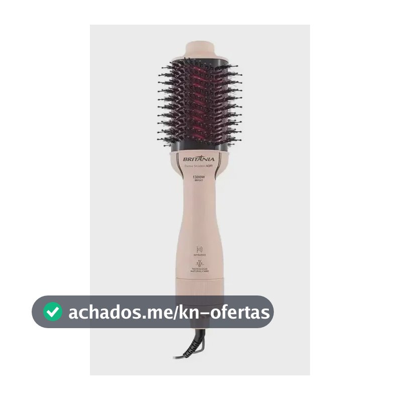 Escova Secadora Britânia Bivolt 1300w Soft Bec07r Original