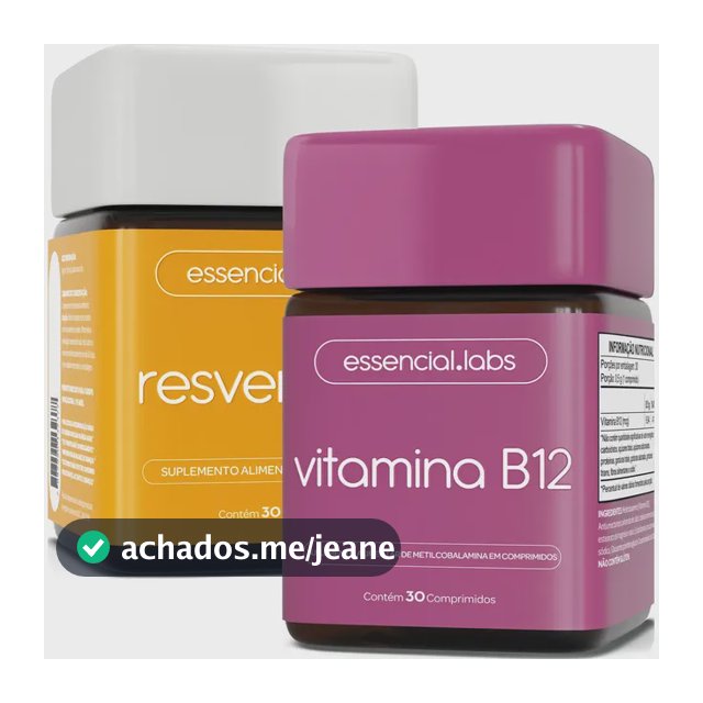 Kit RESVERATROL 165mg + VITAMINA B12 Metilcobalamina - 30 doses