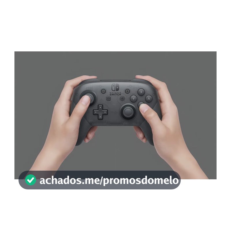 Controle Pro Nintendo Switch Sem Fio Bluetooth Ergonomico e Preto