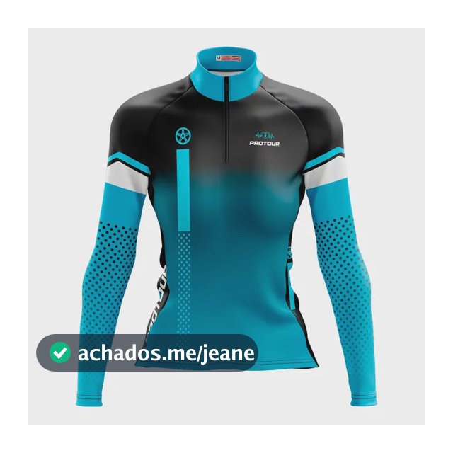 Blusa Ciclista Feminina Pro Tour Coroa Com Bolso Proteção Uv